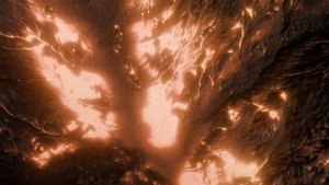 16k lava mountain field Seamless height map and 3D terrain 3D model