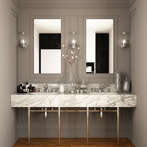 sink decor washbasin 3D model