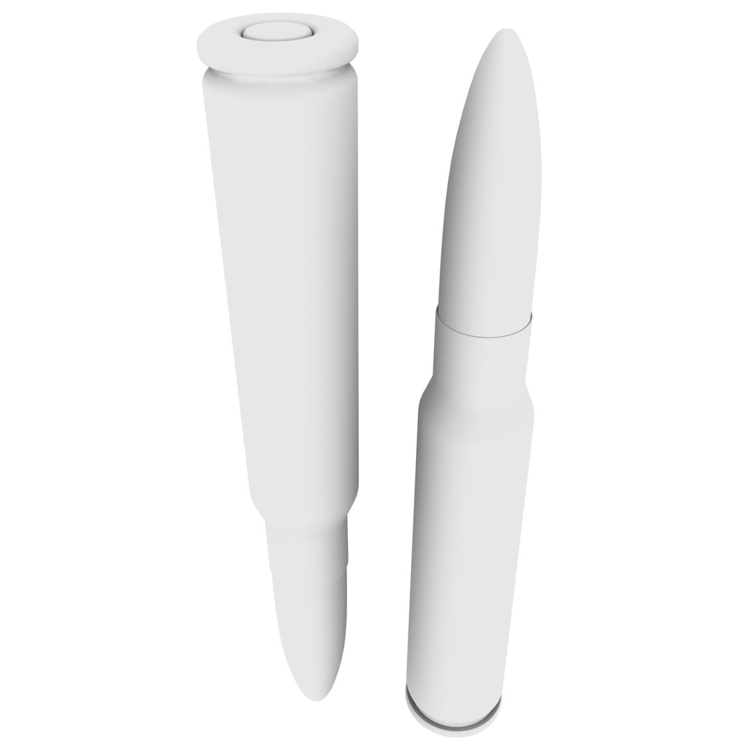 3D 7 92x57mm Rifle Cartridge Model TurboSquid 1303016