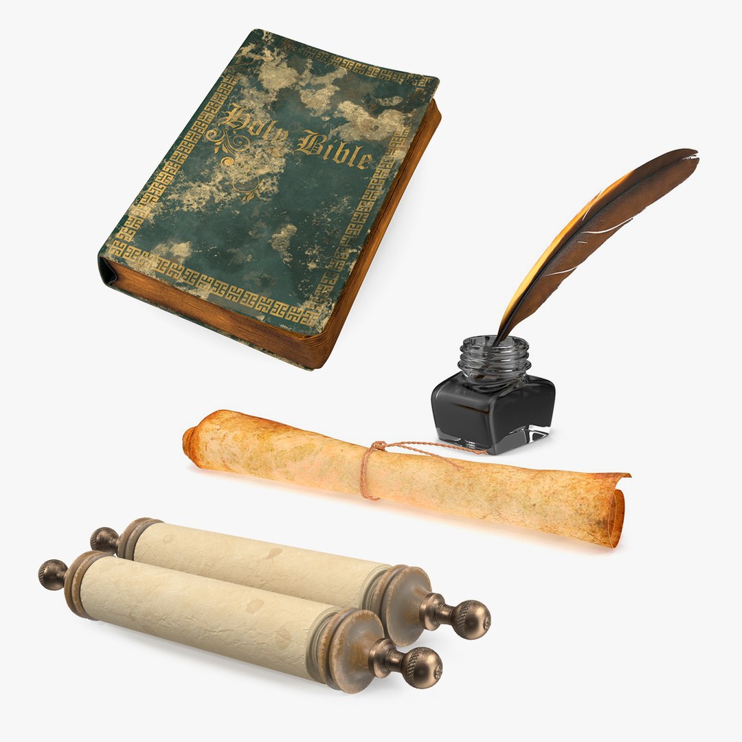 Antique Stationery Collection 3D model preview