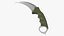 Nóż myśliwski Karambit ze stali