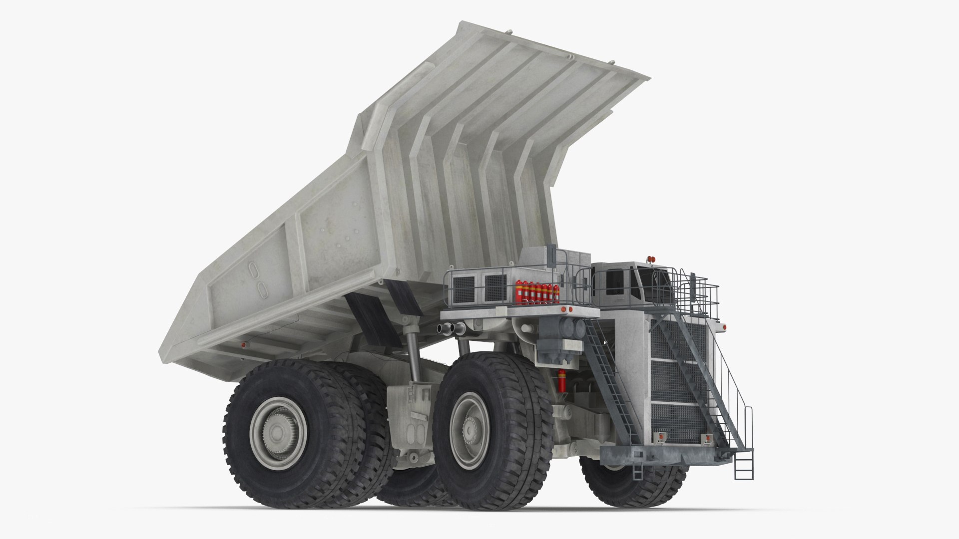 Heavy Duty Mining Dump Truck Rigged 3D model preview