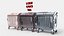 Metal Garbage Container - Subd  - GameReady LODs - PBR