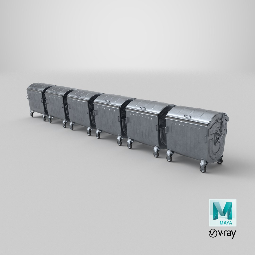 3D model Metal Garbage Container - Subd  - GameReady LODs - PBR https://p.turbosquid.com/ts-thumb/OK/s2SX17/Gb/stemcell_maya_vray_render/png/1703790896/1920x1080/fit_q87/3f5d4e3598f769da40084d1a10fc7b41b4d65fea/stemcell_maya_vray_render.jpg