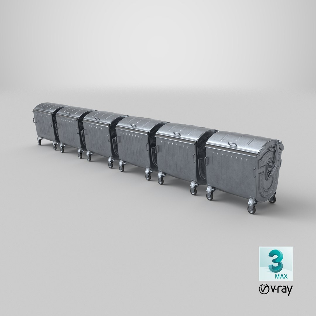 3D model Metal Garbage Container - Subd  - GameReady LODs - PBR https://p.turbosquid.com/ts-thumb/OK/s2SX17/Kn/stemcell_max_vray_render/png/1703790903/1920x1080/fit_q87/f9bdd9deef2e6f3cec8d9f8cca2b9dc9820b6421/stemcell_max_vray_render.jpg