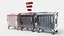 Metal Garbage Container - Subd  - GameReady LODs - PBR