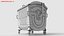Metal Garbage Container - Subd  - GameReady LODs - PBR