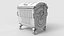Metal Garbage Container - Subd  - GameReady LODs - PBR