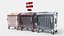 Metal Garbage Container - Subd  - GameReady LODs - PBR