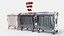 Metal Garbage Container - Subd  - GameReady LODs - PBR
