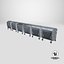 Metal Garbage Container - Subd  - GameReady LODs - PBR