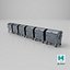 Metal Garbage Container - Subd  - GameReady LODs - PBR