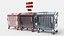Metal Garbage Container - Subd  - GameReady LODs - PBR