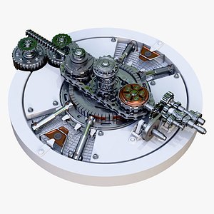 3D model SciFi Generator Gear Mechanism M1