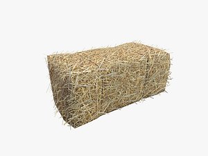 Low Poly Hay bale with LOD