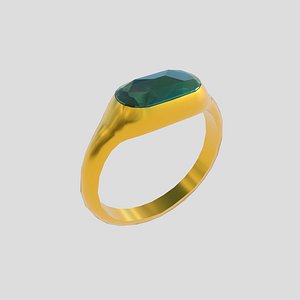 3D Gold Ring model
