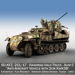 SD.KFZ 251/17 Ausf.C - Hanomag AA- vehicle - 8