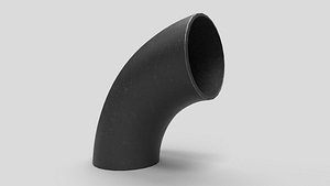 3D Elbow Pipe Long Radius 10 inches model