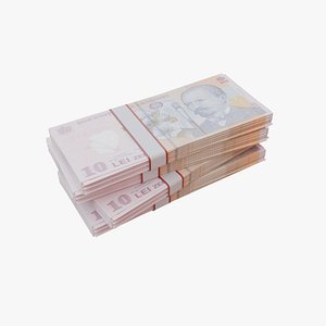 10 Romanian Leu RON 3D model