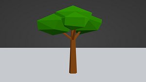3D Tree with animation and texsture model