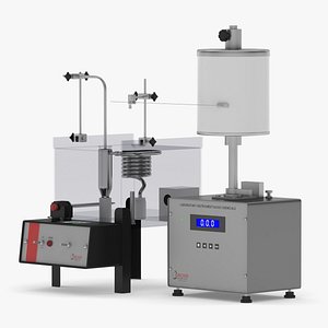 Medical Kymograph With Organ Bath 3D model