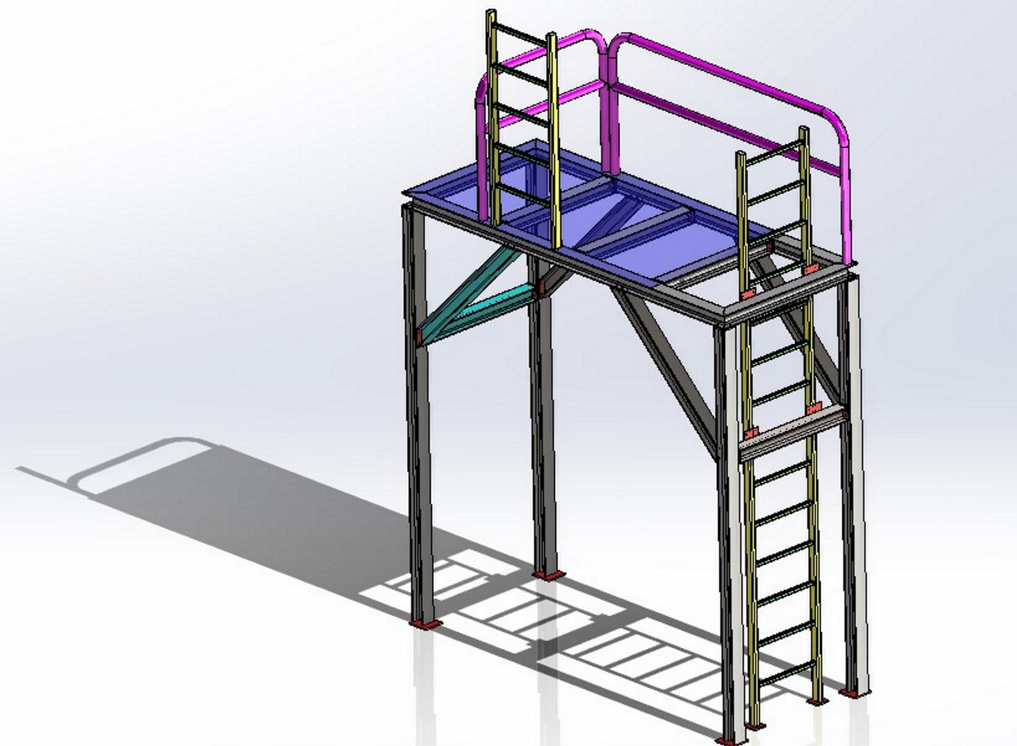 3D Industrial Platform model - TurboSquid 1974695