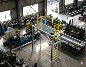 3D Industrial Platform model