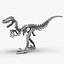 Hölzernes Dinosaurier-Puzzle - Velocirapto