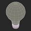 3d electric light bulb illuminated