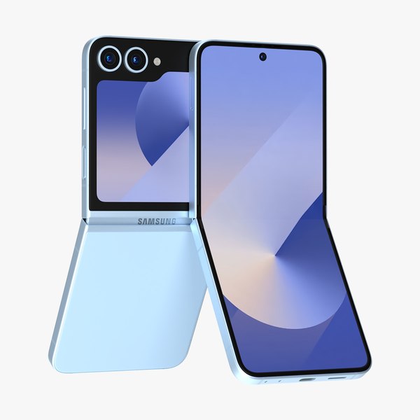 Samsung Galaxy Z Flip 6 Blue 3D model