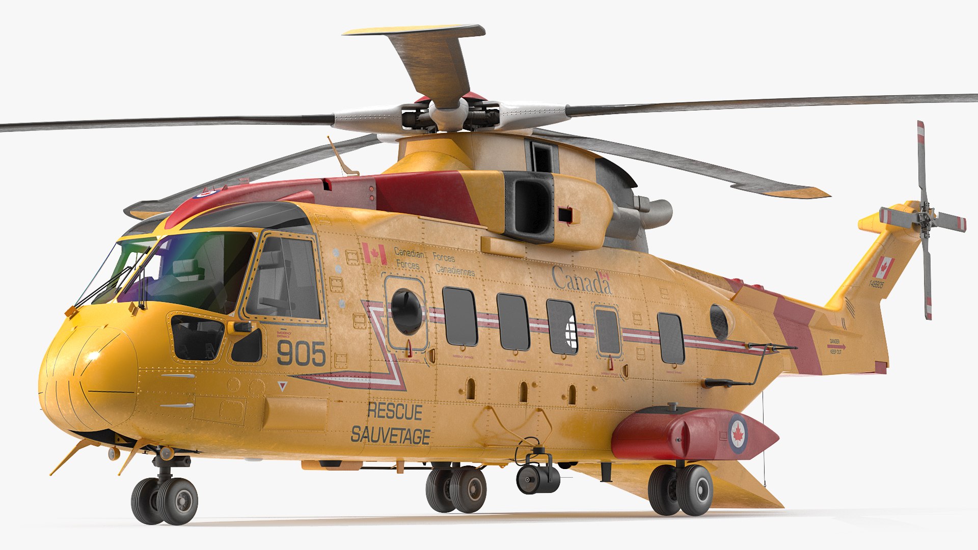 AgustaWestland CH 149 Cormorant Rescue Helicopter 3D model preview
