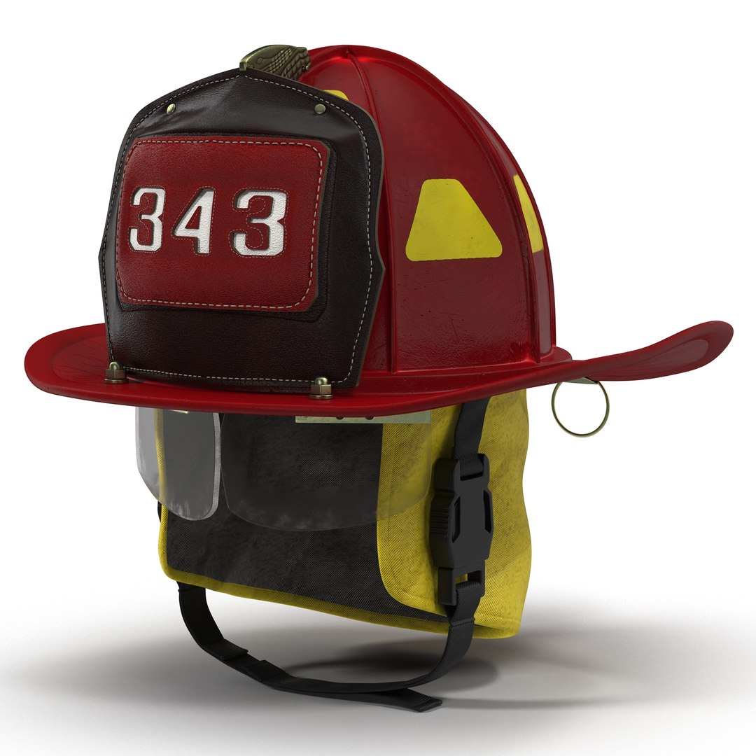Fire Helmet 2 3D Model 3D model preview