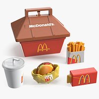 Vintage McDonalds Plastic Happy Meal Kit 1989