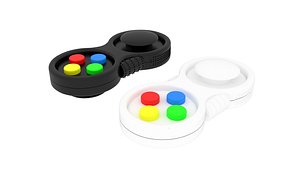 3D Joypad Controller Fidget Toys Set model