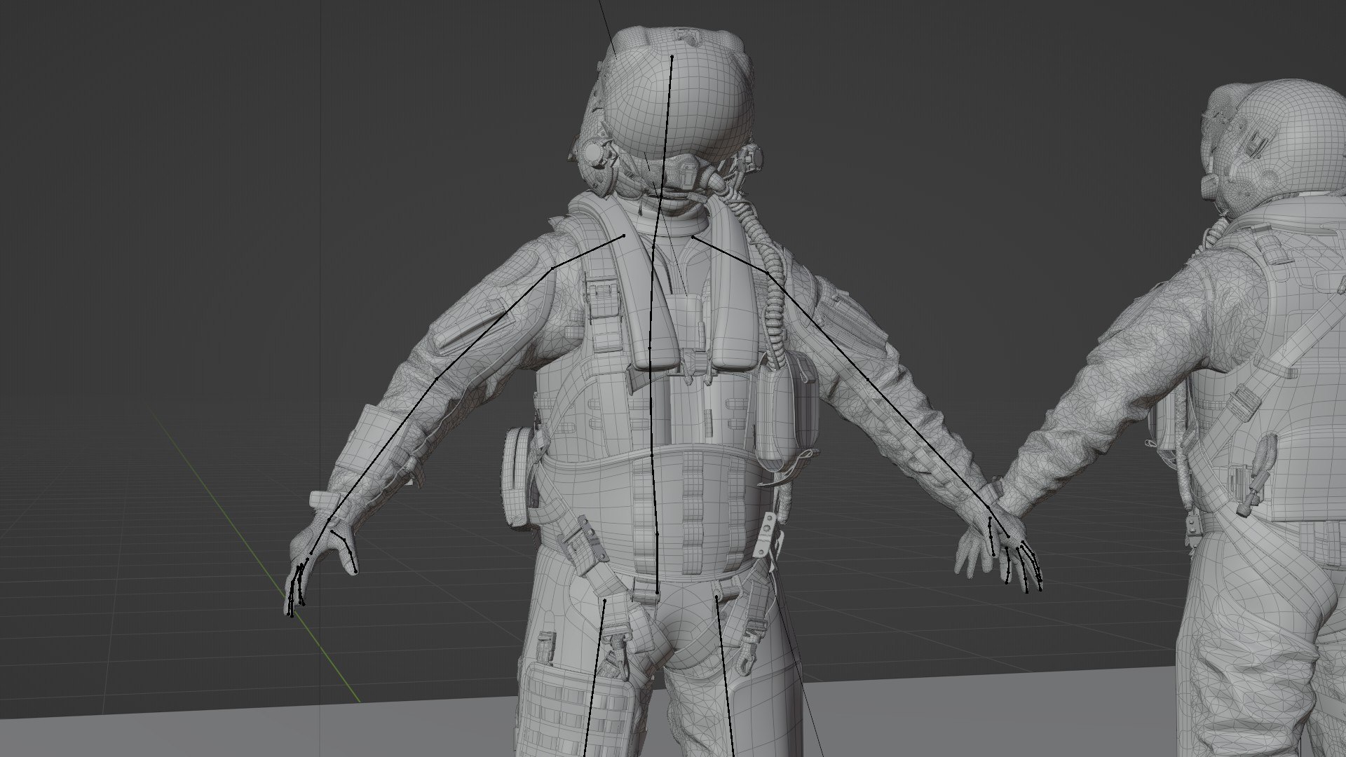 FLIGHT SUIT Fighter Pilot Rigged 3D model - TurboSquid 1993404