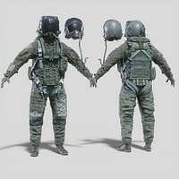 FLIGHT SUIT Fighter Pilot Rigged