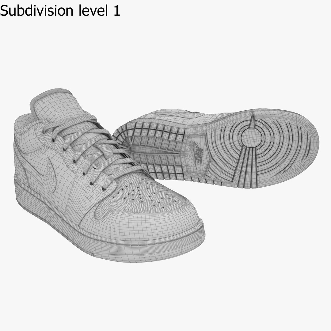 3D Air Jordan 1 Model - TurboSquid 1370965