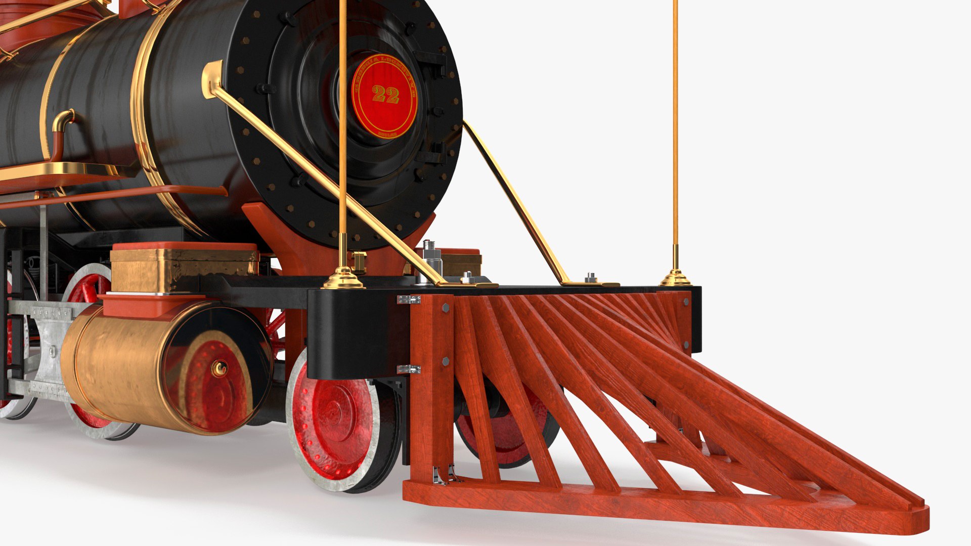 3D Model Steam Locomotive With Coal Wagon - TurboSquid 2161887