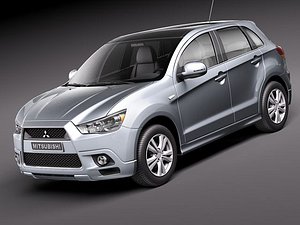 mitsubishi rvr asx outlander 3d model
