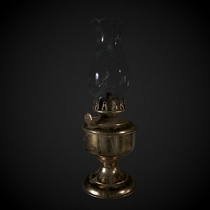 3D Oil Lamp Vintage