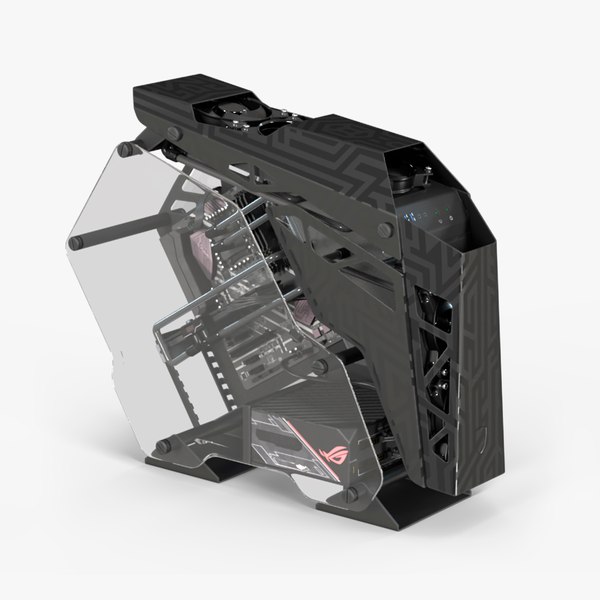 3D Modern Gaming PC Off State