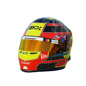 F1 Oscar Piastri Helmet 2025 3D model