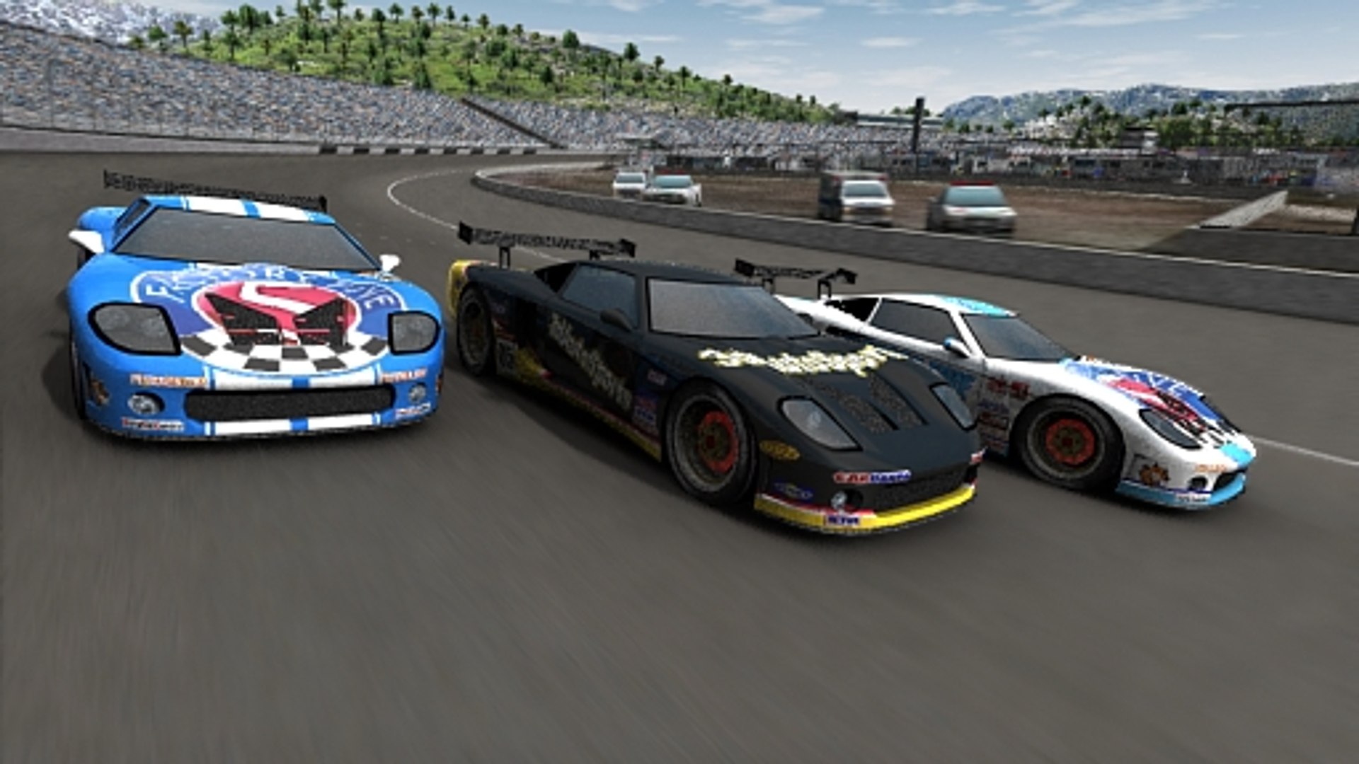 Race Track Twin Ring 3d Model