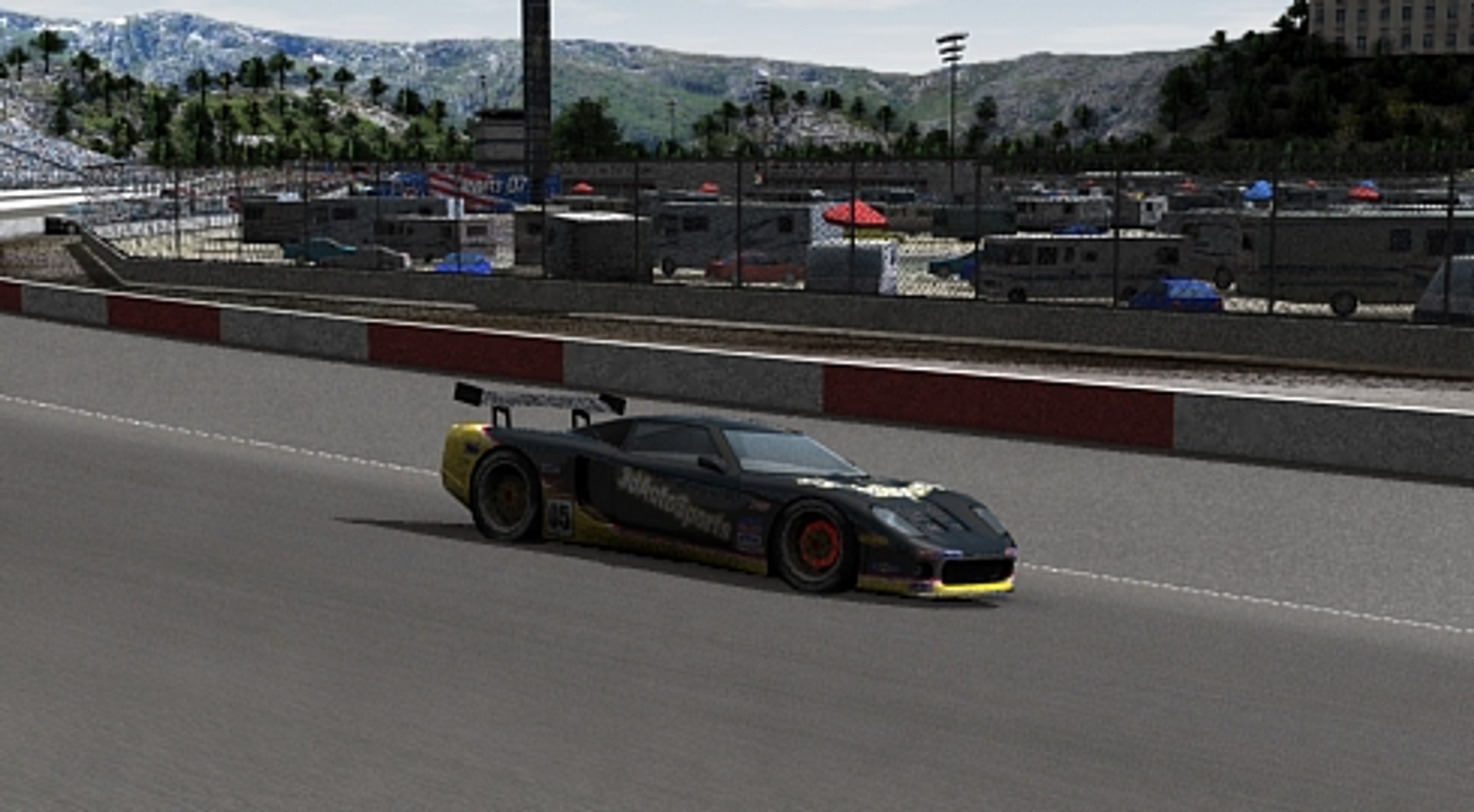 Race Track Twin Ring 3d Model