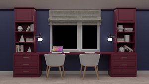 room desk 3D model