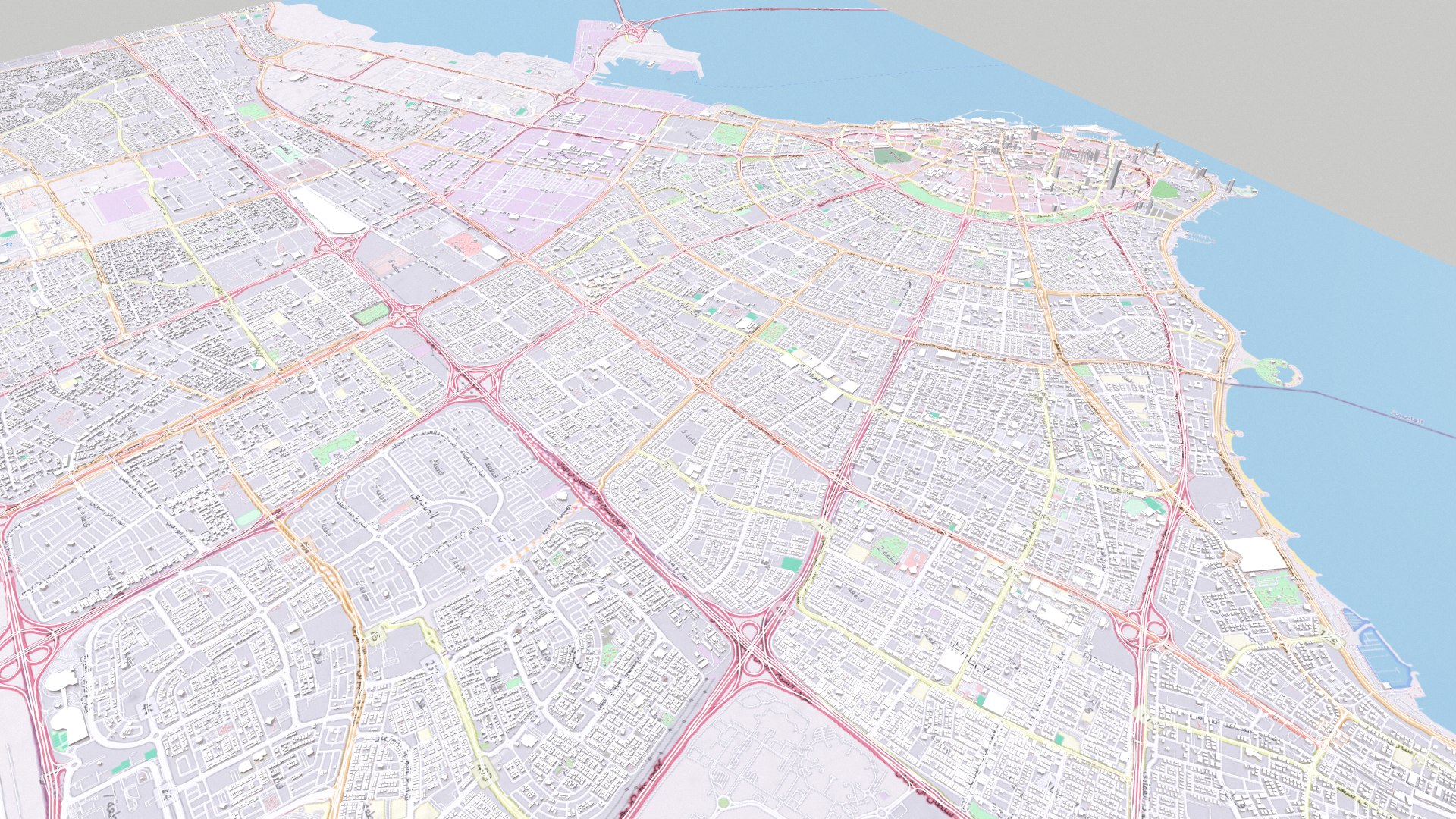 Cityscape Kuwait 3D Model - TurboSquid 2237279