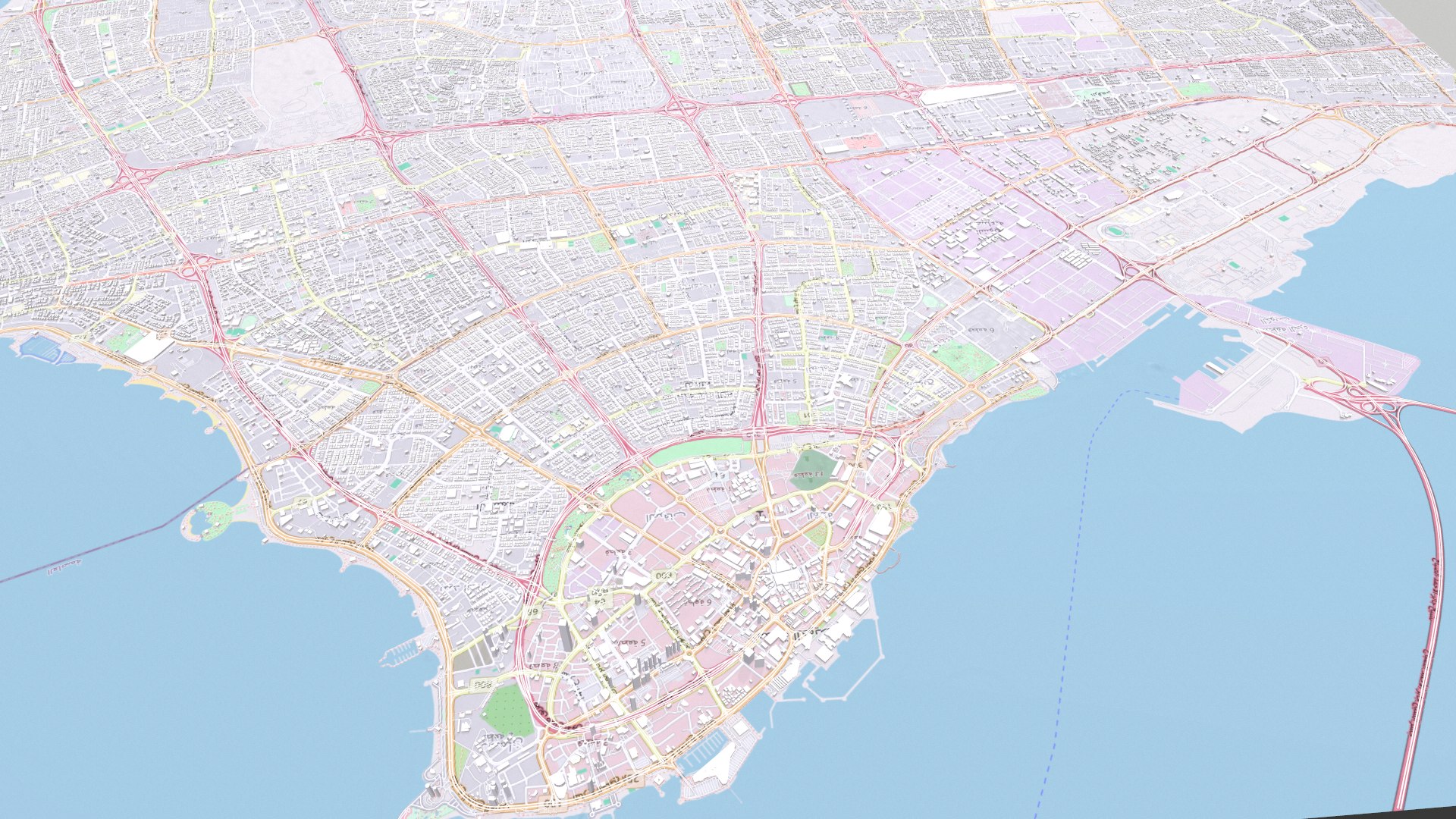 Cityscape Kuwait 3D Model - TurboSquid 2237279