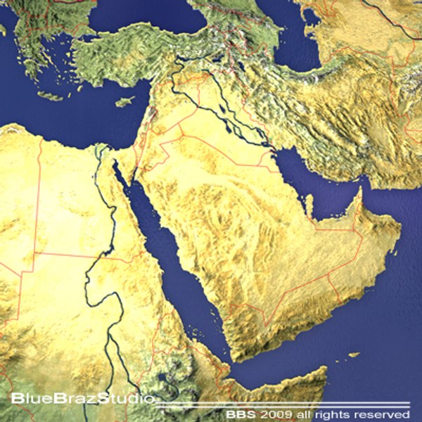 3d middle east model