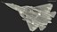 SU-57 Stealth Jet Fighter Pixel Camouflage Rigged