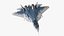 SU-57 Stealth Jet Fighter Pixel Camouflage Rigged